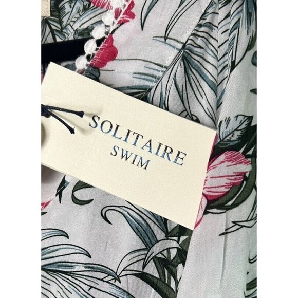 Solitaire Swim Women's Floral Beach Cover Up Dress Pullover Size Small N… - Picture 8 of 16